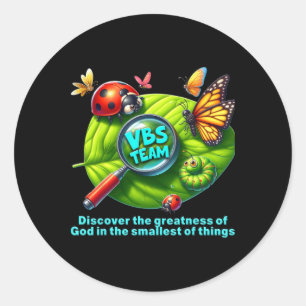 Vbs Team 2025 Vergrote Kleinste Insecten Avontuur Ronde Sticker