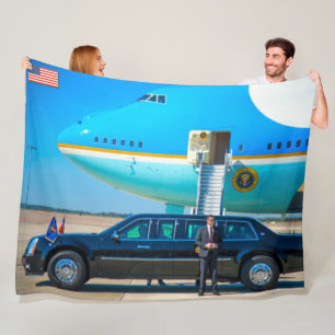 VC-25A (747-200B) en "BEAST" Fleece Deken
