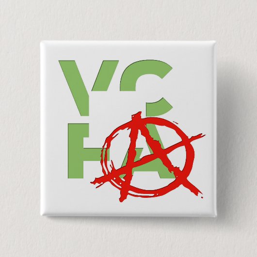 VCFA Punk! Knoop Vierkante Button 5,1 Cm (Voorkant)