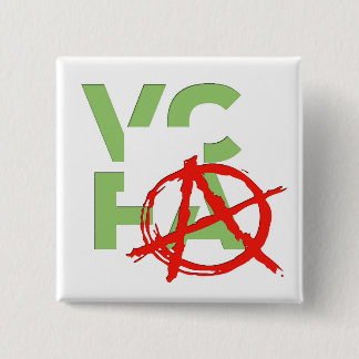 VCFA Punk! Knoop Vierkante Button 5,1 Cm