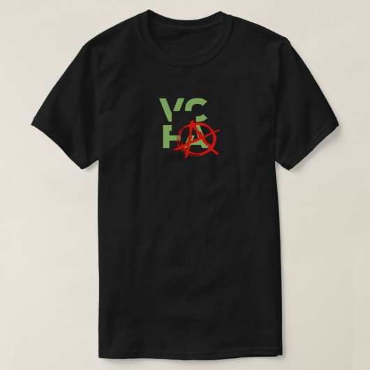 VCFA PUNKS! ZWART T-SHIRT (Design voorkant)