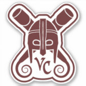 VCman Helm Logo Decal Sticker (Voorkant)