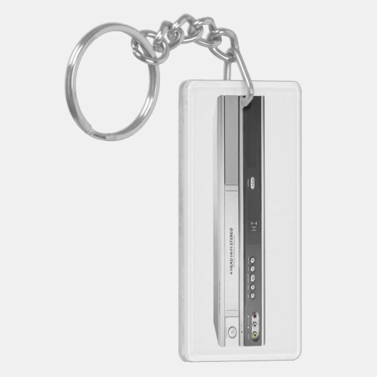 VCR Player en afstandsbediening Sleutelhanger (Voorkant Links)