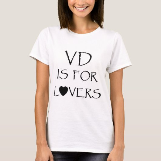VD est pour le T-shirt d'amants (Devant)