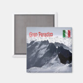 VDA035 GRAN PARADISO - the Peaks - Italy - Fridge Magneet (Voorkant / Achterkant)