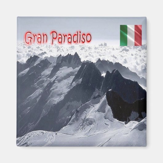 VDA035 GRAN PARADISO - the Peaks - Italy - Fridge Magneet (Voorkant)
