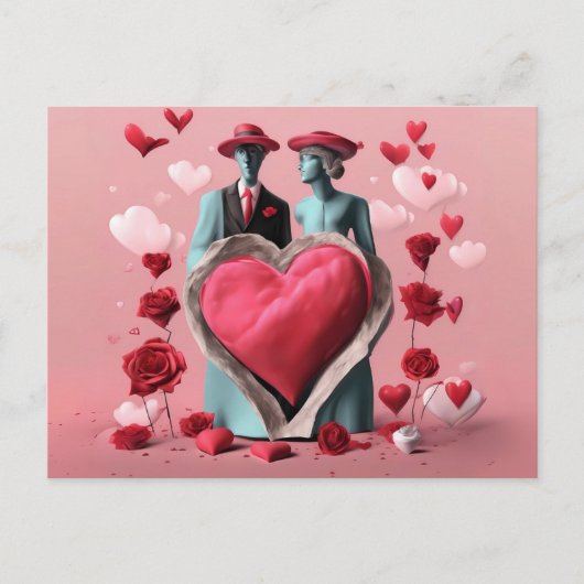 Vday-briefkaart Briefkaart (Voorkant)