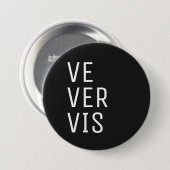 Ve Ver Vis Pronoun Ronde Button 7,6 Cm (Voorkant /achterkant)