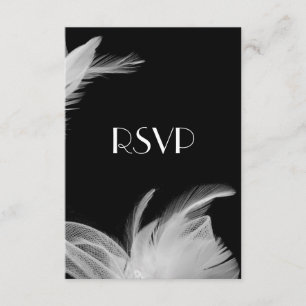 Veathered 1920's RSVP Kaartje