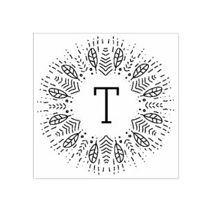 Veathered Monogram Rubberstempel