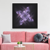 Veathered Nest Fractal Paars ID715 Canvas Afdruk (Insitu (Woonkamer))