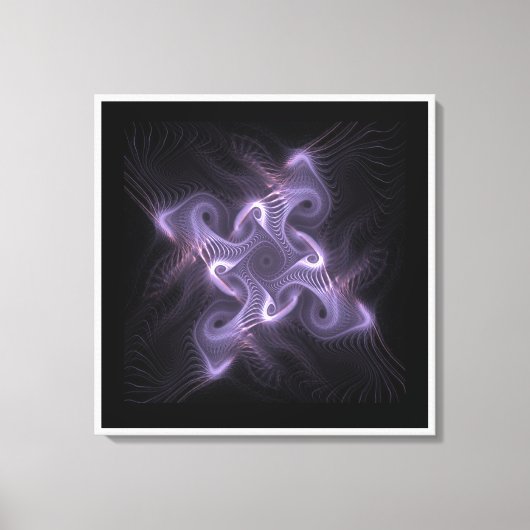 Veathered Nest Fractal Paars ID715 Canvas Afdruk (Voorkant)