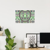 Veathered Shaman Mask poster (Thuiskantoor)
