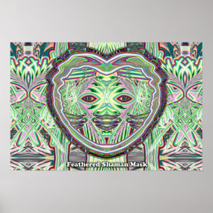 Veathered Shaman Mask poster