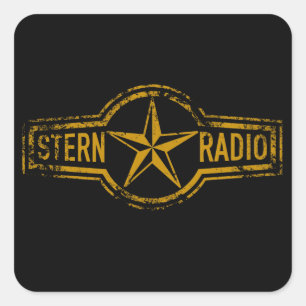 VEB Stern-Radio Sonneberg Vierkante Sticker