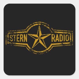 VEB Stern-Radio Sonneberg Vierkante Sticker