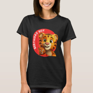 Vebyhogh Tijger Verjaardag Jongen Verjaardag Kat T T-shirt
