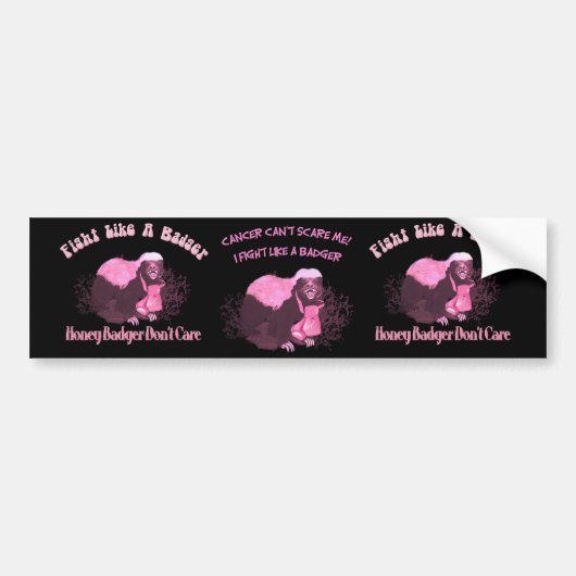 Vecht als een dwerger bumpersticker (Voorkant)