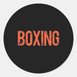 Vecht als een kampioen gespannen boksen ronde sticker