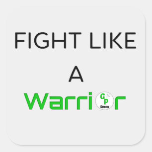 Vecht als een krijger Sticker