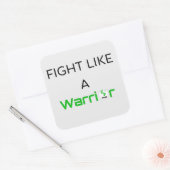Vecht als een krijger Sticker (Envelop)