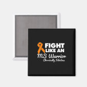 Vecht als een MS Warrior Awareness Multiple Sclero Magneet (Voorkant / Achterkant)