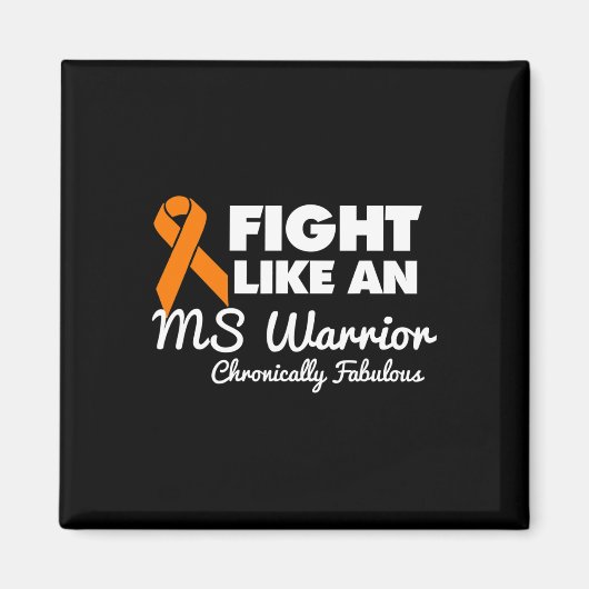 Vecht als een MS Warrior Awareness Multiple Sclero Magneet (Voorkant)