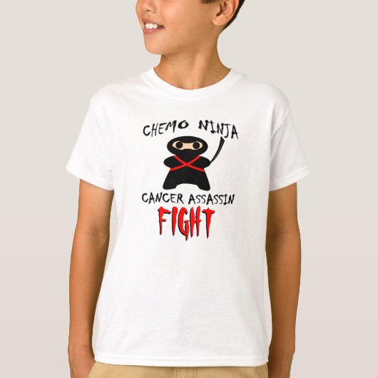 VECHT! Chemo Ninja Cancer Assassin T-shirt (Voorkant)