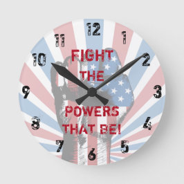 Vecht de macht die dat is! grote klok