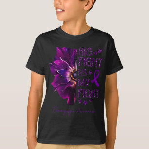 Vecht is mijn gevecht Anemone Bloem Fibromyalgie A T-shirt