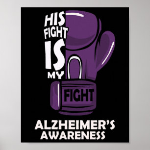 Vecht is mijn strijd Alzheimerheimer bewustzijnsbo Poster
