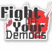 Vecht je demonen af sticker (Voorkant)