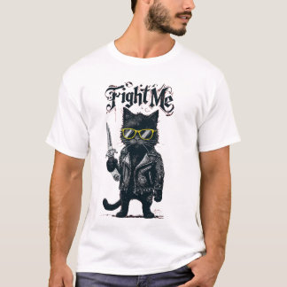 Vecht me kat t-shirt