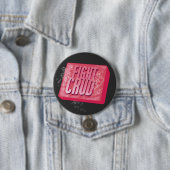 Vecht ruw ronde button 7,6 cm (In situ)