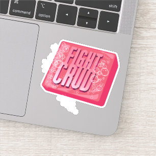Vecht ruw sticker