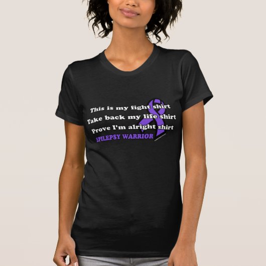 Vecht Shirt... Epilepsie T-shirt (Voorkant)