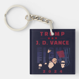 VECHT STRIJD TRUMP VANCE 2024 SLEUTELHANGER