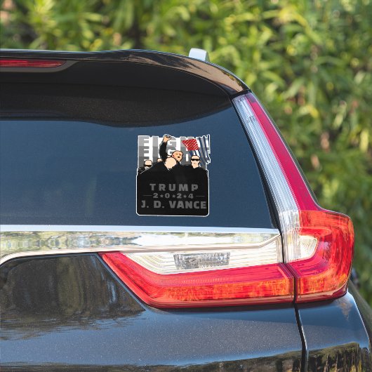 VECHT STRIJD TRUMP VANCE 2024 STICKER (Auto Zijkant)