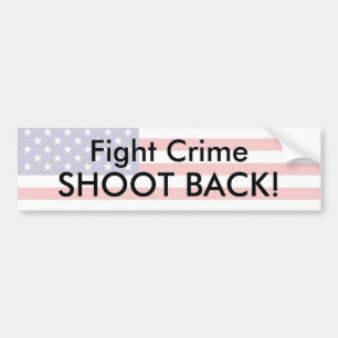 Vecht tegen criminaliteit - Aangepast Bumpersticker