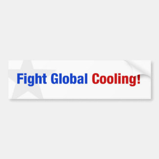 Vecht tegen de mondiale afkoeling bumpersticker
