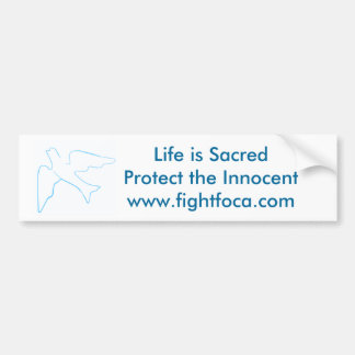 Vecht tegen FOCA, pro-life Bumpersticker