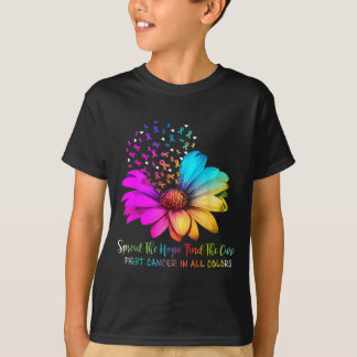 Vecht tegen kanker in Verspreid de hoop Vind een R T-shirt