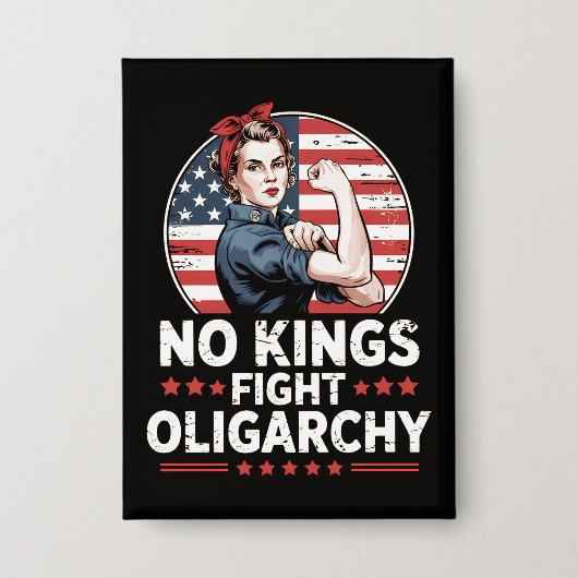 Vecht tegen Oligarchie Button (Voorkant)