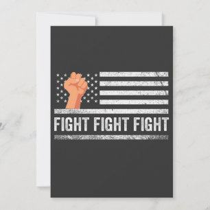 Vecht tegen Trump Amerikaanse vlag Patriottisch Kaart