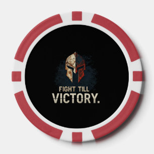 Vecht tot de overwinning poker chips