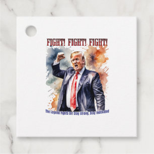 Vecht! Vecht! Vecht! Trump legende Bedankjes Labels