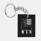 Vecht, vecht, vecht, win sleutelhanger (Voorkant Links)