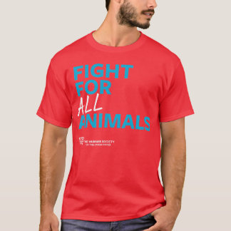 Vecht voor alle dieren familie t-shirt
