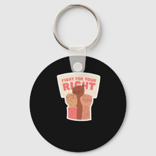 Vecht voor je feministische Sticker Sleutelhanger