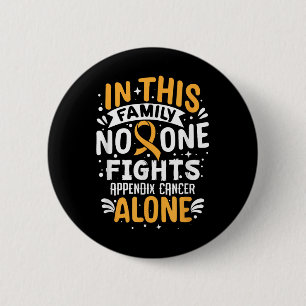 Vechten - Appendix Cancer Awareness Supporter Ronde Button 5,7 Cm